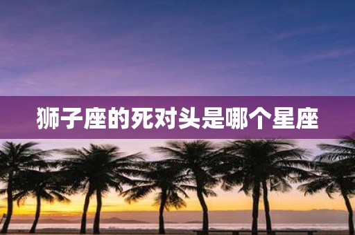狮子座的死对头是哪个星座