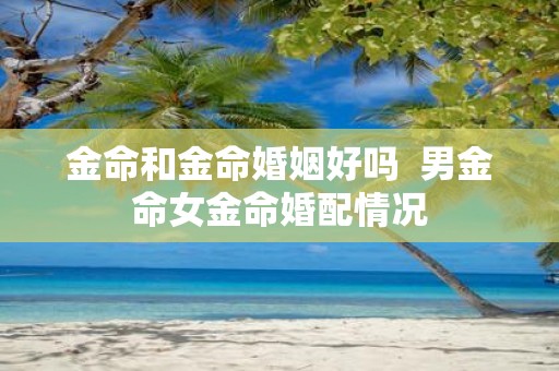 金命和金命婚姻好吗 男金命女金命婚配情况
