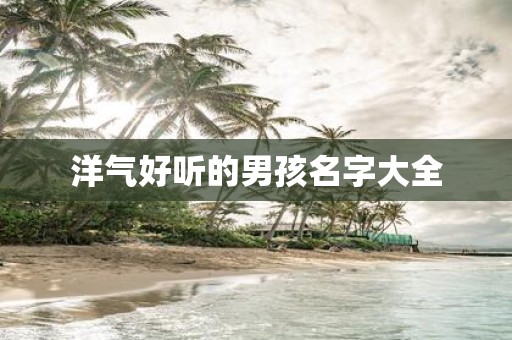 洋气好听的男孩名字大全 洋气好听的男孩名字大全
