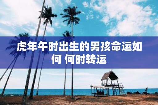 虎年午时出生的男孩命运如何 何时转运
