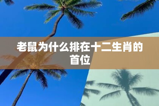 老鼠为什么排在十二生肖的首位