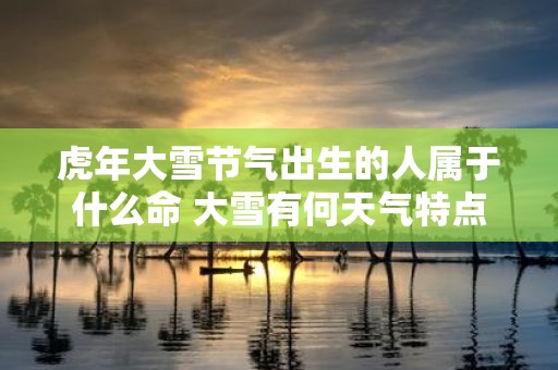 虎年大雪节气出生的人属于什么命 大雪有何天气特点