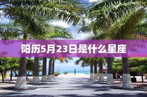 阳历5月23日是什么星座