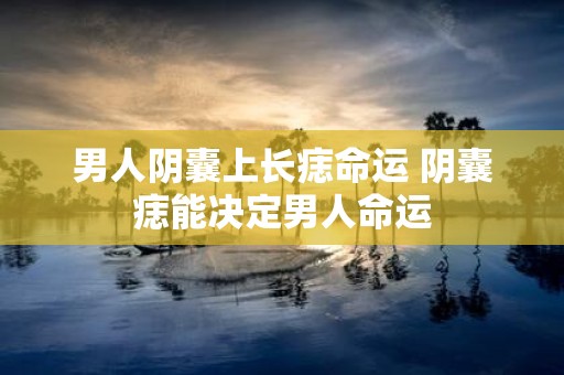 男人阴囊上长痣命运 阴囊痣能决定男人命运