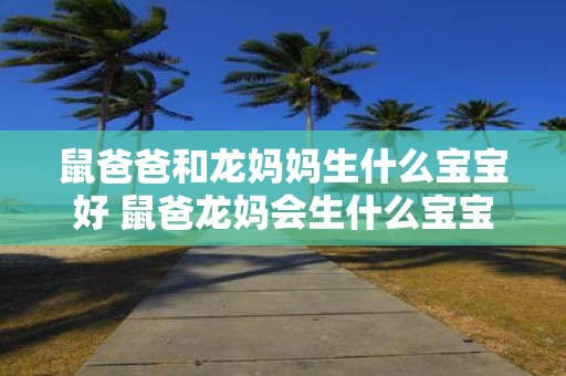 鼠爸爸和龙妈妈生什么宝宝好 鼠爸龙妈会生什么宝宝