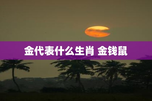 金代表什么生肖 金钱鼠