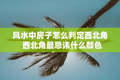 风水中房子怎么判定西北角 西北角最忌讳什么颜色