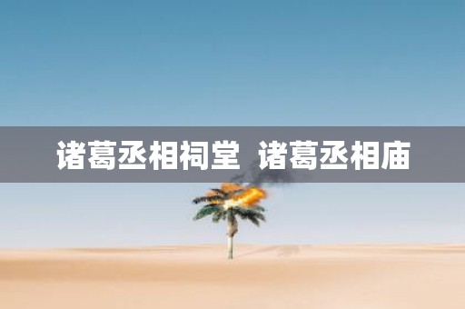 诸葛丞相祠堂 诸葛丞相庙