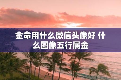金命用什么微信头像好 什么图像五行属金