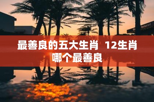 最善良的五大生肖 12生肖哪个最善良