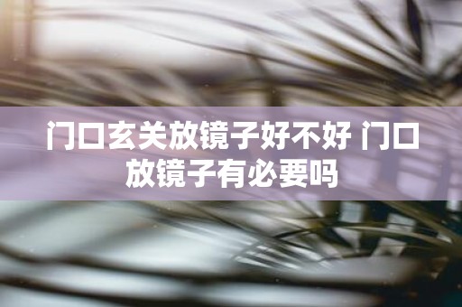 门口玄关放镜子好不好 门口放镜子有必要吗