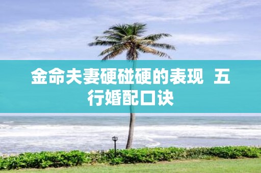 金命夫妻硬碰硬的表现 五行婚配口诀