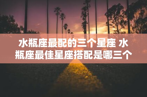 水瓶座最配的三个星座 水瓶座最佳星座搭配是哪三个