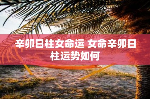 辛卯日柱女命运 女命辛卯日柱运势如何