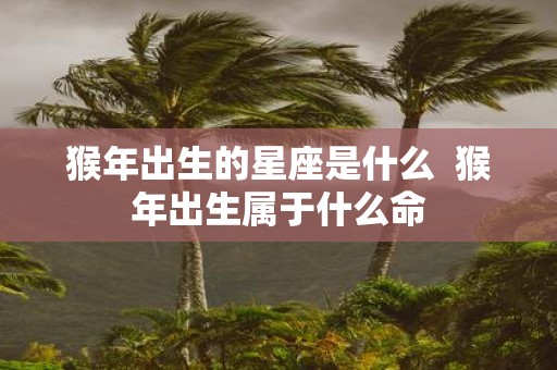 猴年出生的星座是什么 猴年出生属于什么命