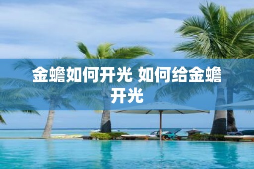 金蟾如何开光 如何给金蟾开光