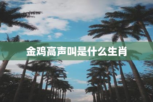 金鸡高声叫是什么生肖