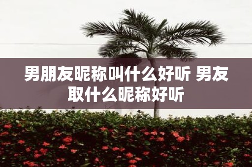 男朋友昵称叫什么好听 男友取什么昵称好听