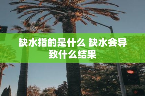 缺水指的是什么 缺水会导致什么结果