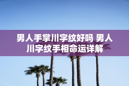 男人手掌川字纹好吗 男人川字纹手相命运详解