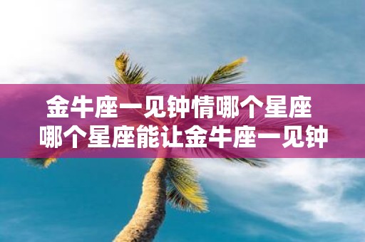 金牛座一见钟情哪个星座 哪个星座能让金牛座一见钟情