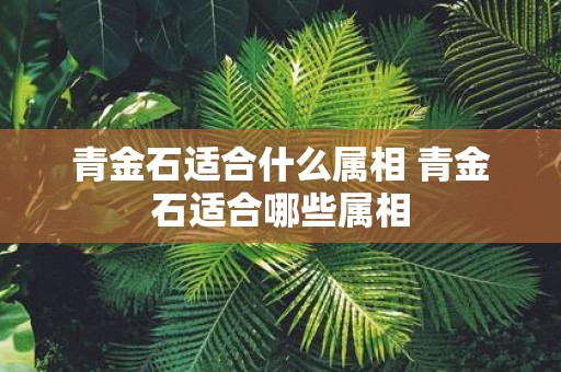 青金石适合什么属相 青金石适合哪些属相