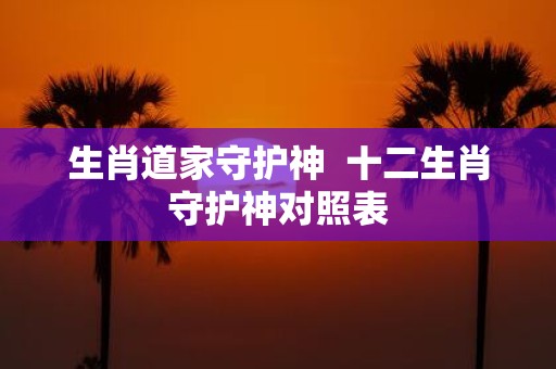 生肖道家守护神 十二生肖守护神对照表