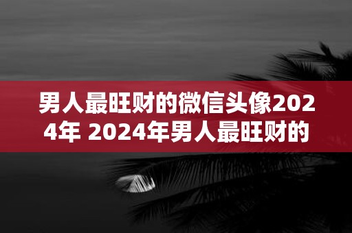 男人最旺财的微信头像2025年 2025年男人最旺财的微信头像是什么