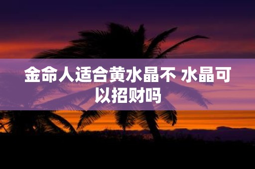 金命人适合黄水晶不 水晶可以招财吗