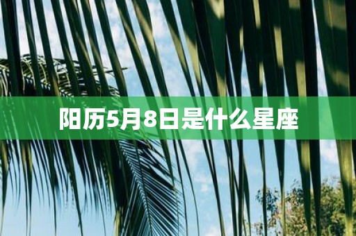阳历5月8日是什么星座
