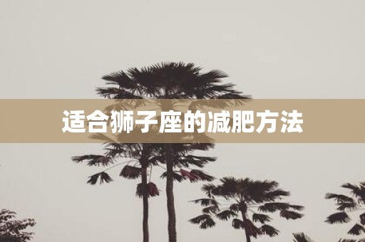 适合狮子座的减肥方法
