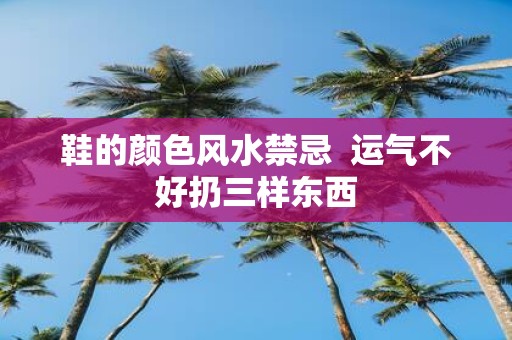 鞋的颜色风水禁忌 运气不好扔三样东西