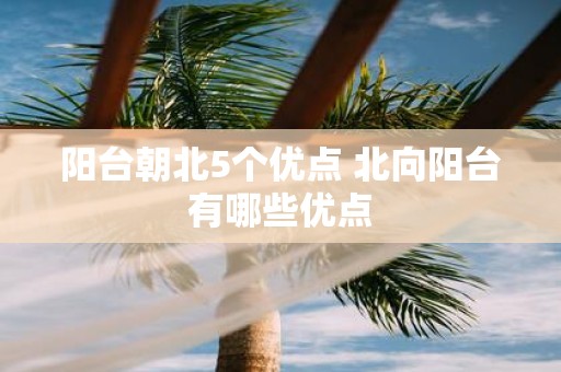 阳台朝北5个优点 北向阳台有哪些优点