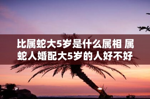 比属蛇大5岁是什么属相 属蛇人婚配大5岁的人好不好