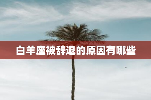 白羊座被辞退的原因有哪些