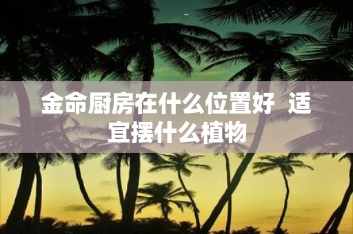 金命厨房在什么位置好 适宜摆什么植物