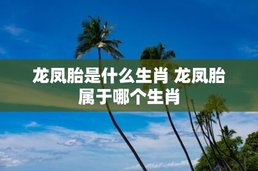 龙凤胎是什么生肖 龙凤胎属于哪个生肖