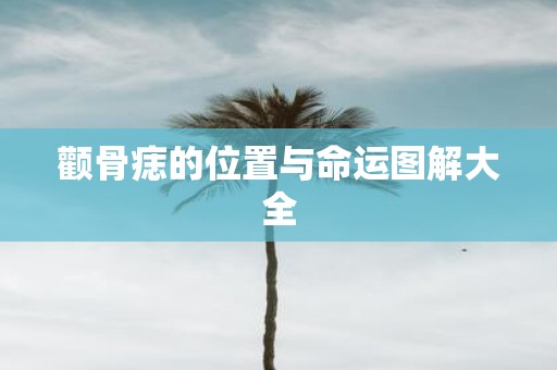 颧骨痣的位置与命运图解大全