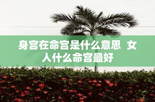 身宫在命宫是什么意思 女人什么命宫最好