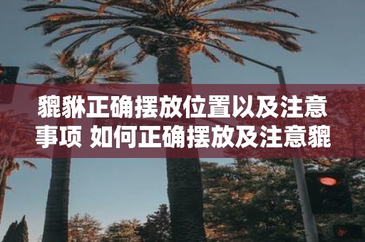 貔貅正确摆放位置以及注意事项 如何正确摆放及注意貔貅