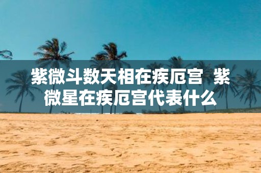 紫微斗数天相在疾厄宫 紫微星在疾厄宫代表什么