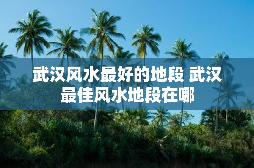 武汉风水最好的地段 武汉最佳风水地段在哪