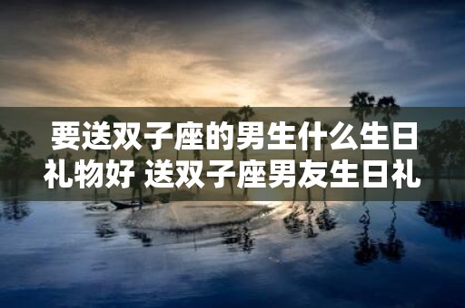 要送双子座的男生什么生日礼物好 送双子座男友生日礼物