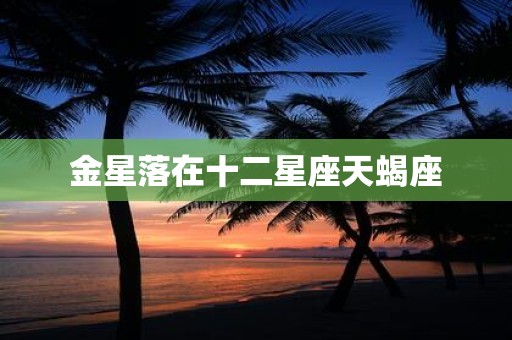 金星落在十二星座天蝎座