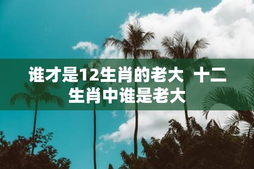 谁才是12生肖的老大 十二生肖中谁是老大