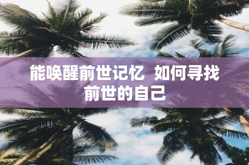能唤醒前世记忆 如何寻找前世的自己