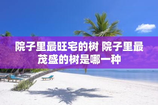 院子里最旺宅的树 院子里最茂盛的树是哪一种