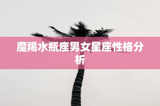 魔羯水瓶座男女星座性格分析