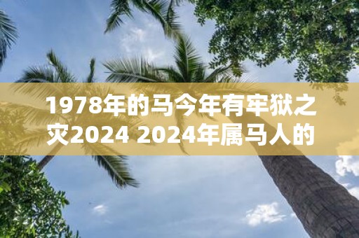 1978年的马今年有牢狱之灾2025 2025年属马人的幸运颜色