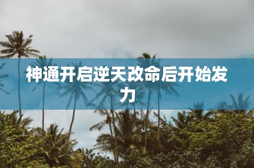 神通开启逆天改命后开始发力